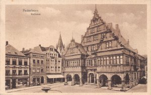 Germany Paderborn Rathaus Town Hall vintage postcard