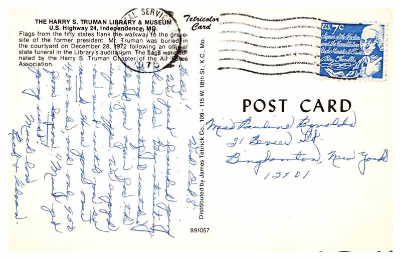 Postcard MUSEUM SCENE Independence Missouri MO AU7519