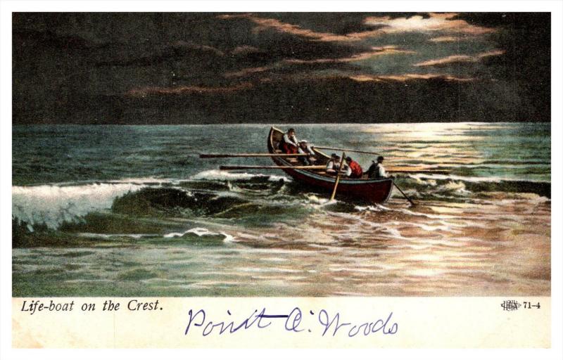 11275  Life Boat on the crest  DPO 1 Point 0Woods NY