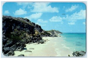 1957 Simmons Beach Situated on South Shore of Warwick Bermuda Postcard