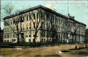 Manual Training School, Fort Wayne IN c1908 Vintage Postcard E08