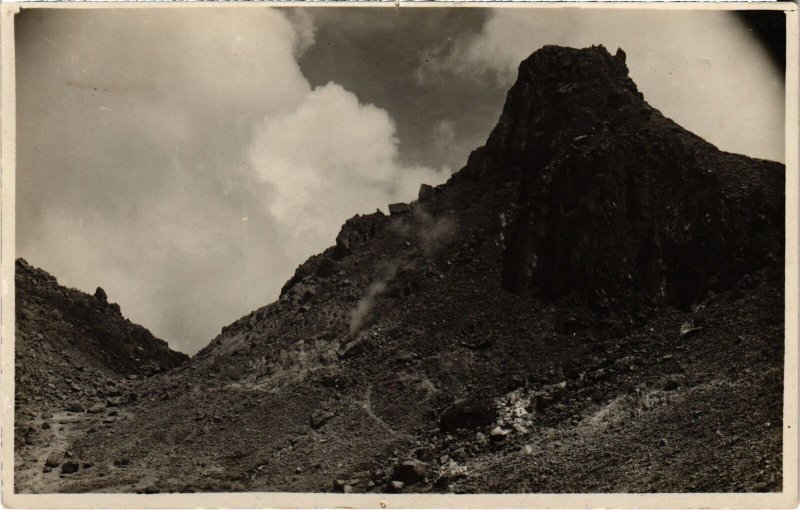 PC VOLCANO CRATER REAL PHOTO INDONESIA (a37576)