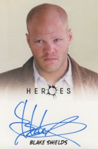 Blake Shields Heroes Hand Signed TV Show Autograph Card