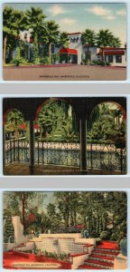 3 Postcards BAKERSFIELD, California CA ~ BAKERSFIELD INN c1940s Roadside Linens