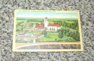 Howard Platt Gardens Union Pacific Depot Boise ID Idaho Postcard (O2)