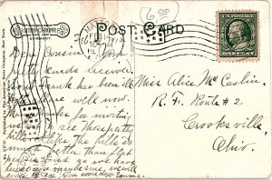 Postcard BUILDING SCENE Mattoon Illinois IL AI4805