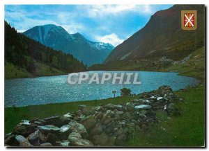 Postcard Modern Light and Colors of Cerdagne Porte Puymorens Lake and Dam of ...