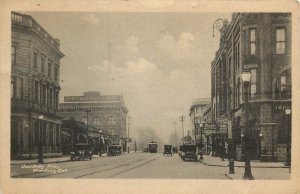 Vintage Postcard Ouellette Ave. Windsor Ontario Canada Street Scene