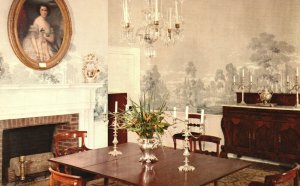 Vintage Postcard Dining Room My Old Kentucky Home Bardstown KY By Mirro-Krome