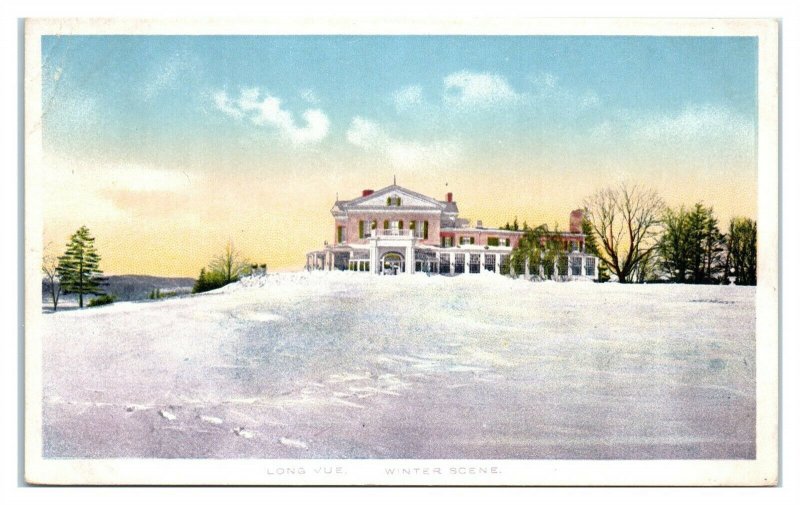 Long Vue Resort on Broadway, Hastings on Hudson, NY Postcard *6S(2)9