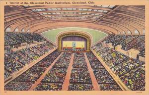Ohio Cleveland Interior Of The Cleveland Public Auditorium