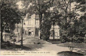 CPA J. J. 8417 AIX-les-BAINS - Hotel de l'Europe un cfoin du jardin (124549)