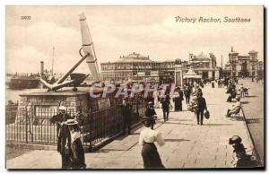 Postcard Old Victory Anchor Southsea