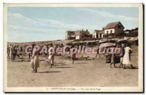 Postcard Old Saint-Gilles A Corner Of The Beach