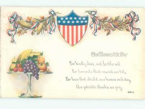 Divided-Back PATRIOTIC SCENE Great Postcard AB0277