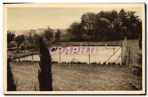 Vintage Postcard Provence Tennis the House Living room of Pr