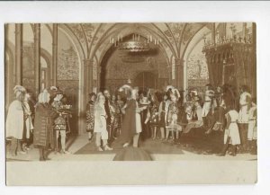 279946 DRAMA STAGE King KNIGHT vintage REAL PHOTO Germany PC