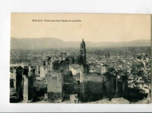 299798 SPAIN MALAGA vista parcial desde el Castillo Vintage postcard