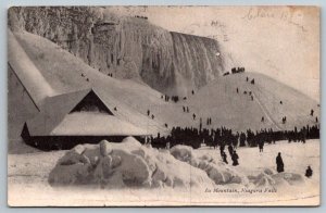 Ice Mountain  Niagara Falls  New York   Postcard  1906