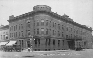 Real Photo Postcard Hotel Albert in Albert Lea, Minnesota~113289