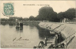 CPA Bry-sur-MARNE - Le Quai de Halage (44421)