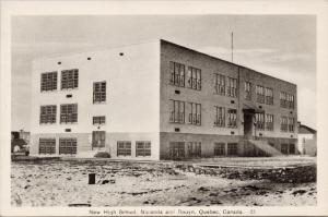 New High School Noranda Rouyn Quebec QC Que Unused Postcard D71