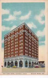 Ohio Dayton Van Cleve Hotel With Wagon Wheel Bar