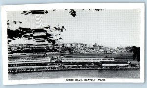 Seattle Washington WA Postcard Bird's Eye View Of Smith Cave c1940's Vintage