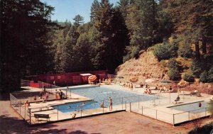 Swimming Pool SANTA CRUZ Mission Springs Conference Grounds 50s Vintage Postcard