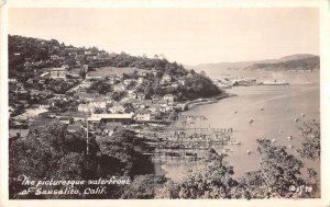 Sausalito California Birds Eye View Real Photo Vintage Postcard AA31474