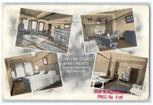 1917 Carlton Court Apartments Buffalo NY, Multiview Parkersburg WV Postcard