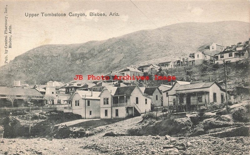 AZ, Bisbee, Arizona, Upper Tombstone Canyon, Houses, Homes, 1912 PM