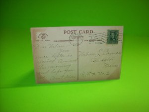 Vintage Halloween Postcard International Art 1908 Two Black Cats Portland Maine