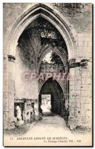 Postcard Abbey of Jumieges Le Passage Charles VII