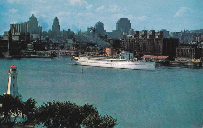 Canadian Pacific Ocean Liner - Montreal Harbour QC, Quebec, Canada