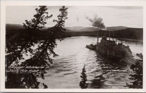 Steamer 'Whitehorse' Thirty Mile River YT Yukon Gowen Sutton RPPC Postcard H51