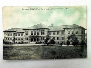 Vintage Postcard 1913 Townsend Hall Ohio State University Columbus OH Novelty Sh