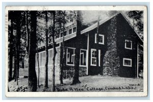 1923 Bide A Wee Cottage Crooked Lake Indianapolis Indiana IN Vintage Postcard 