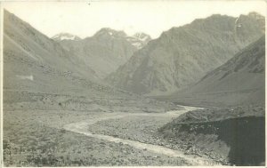 Argentina mountain rage scenic real photo postcard