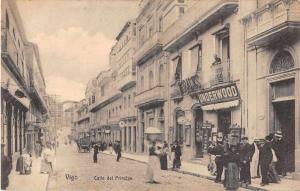 Vigo Spain Street Scene Antique Postcard J50346 