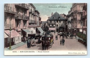 Aix-Les-Bains Place Carnot France Postcard