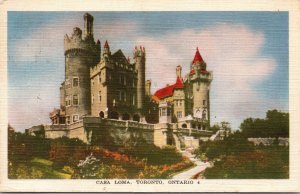 VINTAGE POSTCARD CASA LOMA CASTLE MUSEUM AT TORONTO CANADA MAILED 1949