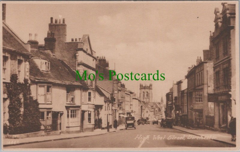 Dorset Postcard - Dorchester High West Street   RS35886