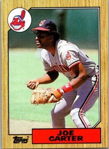 1987 Topps Baseball Card Joe Carter Cleveland Indians sk3042