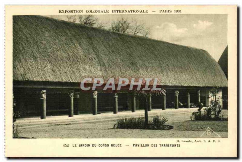 CPA Exposition Coloniale Internationale Paris 1931 La Jardin Du Congo Belge Pavi