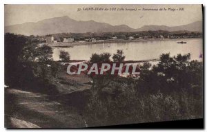 Old Postcard Saint Jean de Luz (Pyrenees Bass) Overview of the Beach