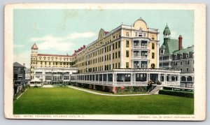 Hotel Traymore Atlantic City New Jersey NJ Grounds Building Landmark Postcard