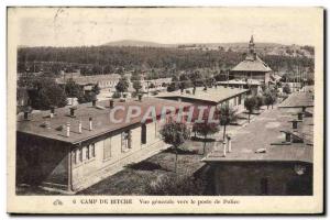 Old Postcard Camp De Bitche Vue Generale To Police Station Militaria