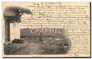 Old Postcard Folklore Bresse Farm