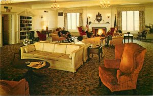 Shawmut Inn Oceanfront Kennebunkport Maine ME Lounge Postcard